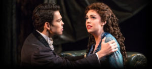 Rodney Ingram and Kaley Ann Voorhees in Phantom of the Opera on Broadway